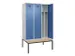 armoire vestiaire avec banc noir et blanc,HxlxP 2120x1200x815mm