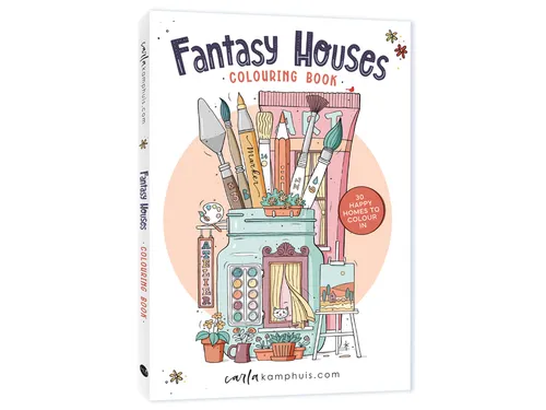 Kleurboek MUS Fantasy Houses