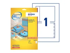 Cd inlegkaart Avery L7435-25 151x118mm