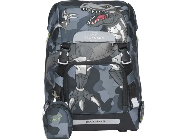 Schooltas Beckmann Classic 22L Camo Rex black