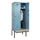 locker met bank,HxBxD 2120x800x815mm,2vak,vak B 400mm,draaigrendel