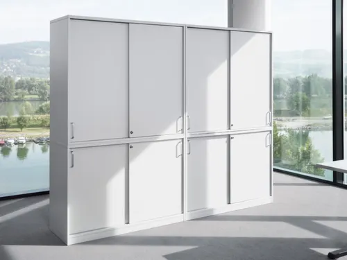 schuifdeurkast,HxBxD 1155x1200x445mm,Bl-wit