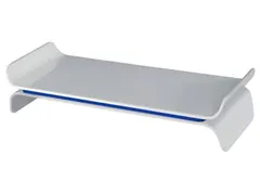 Ergo WOW verstelbare monitorstandaard, wit-blauw