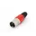 Mannelijke 3P Xlr Plug - Vernikkeld - Rood