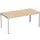 Bureau Hxbxd 720x1600x800mm Bladdecor Beuken Frame Ral7035