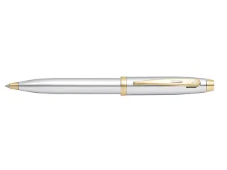 Balpen SHEAFFER 100 E9340 Bright chrome gold tone - 4