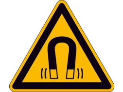 Waarschuwingsbord,Waarschuwing: Magnetisch Veld,Sticker,Folie