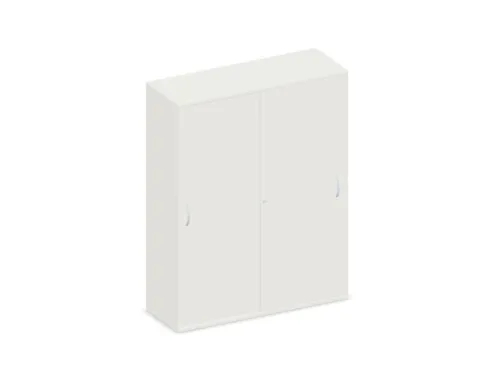 schuifdeurkast,HxBxD 1540x1200x430mm,decor romp wit,decor front wit