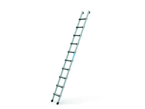 ladder,eenzijdig,10,treden,balk L 2,59m,geëloxeerd