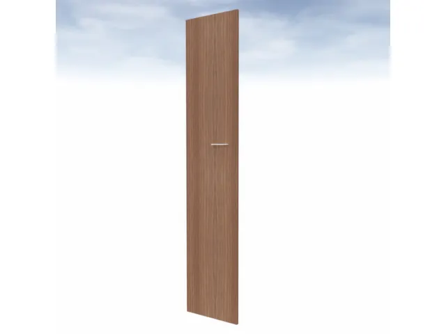 Vleugeldeur V. Scheidingswand Aanslag Links 5OH 2110x430mm noten