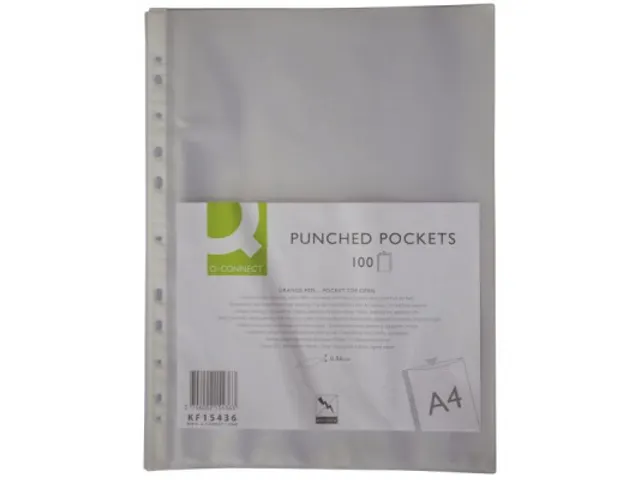 Gerperforeerde Showtas A4 11-Gaats Generfd PP 60mic 100 stuks