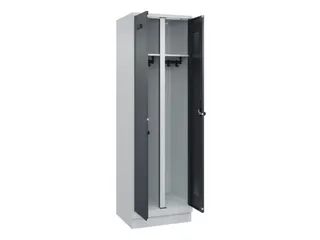 locker voor scheiding van kleding,HxBxD 1950x600x500mm,2vak - 1