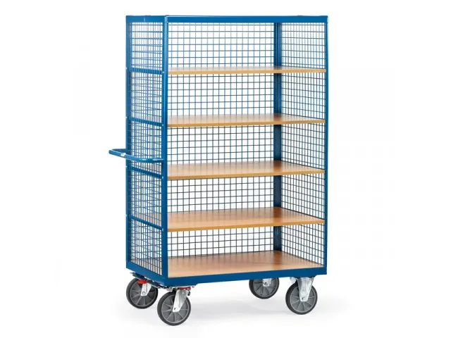 Kastwagen 750kg 3393 5 Etages Hout Laadvlak 1200x780mm Draadgaas