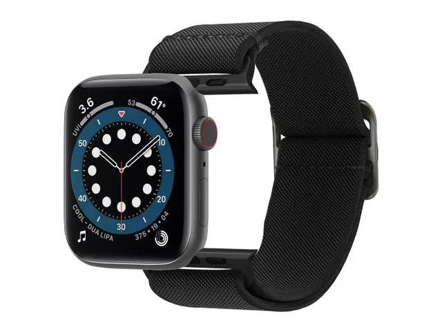 Spigen AMP02290 Apple Watch 10 42mm/SE 40mm Band Zwart