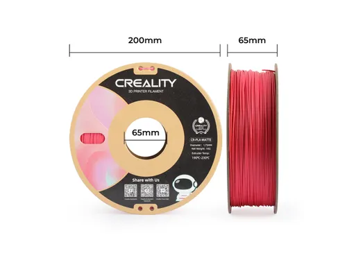Creality 3D printer Filament CR-PLA Matte 1.75mm Aardbei rood 1kg