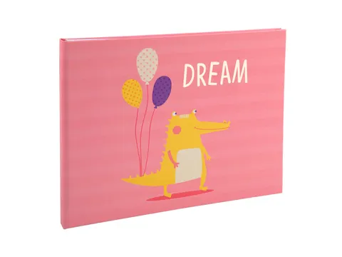 Fotoalbum 30p. wit 2 8,5x22cm BABY roze