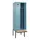 locker met bank,voor scheiding van kleding,HxBxD 2120x600x815mm,2vak