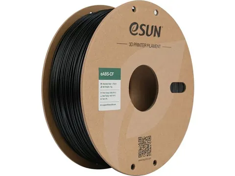 eSUN 3D printer Filament eABS-CF 1,75mm Zwart 1kg