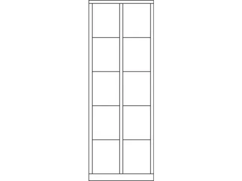 lockerkast,RAL 7035,HxBxD 1850x800x500mm,2x5vakken,vak B 400mm