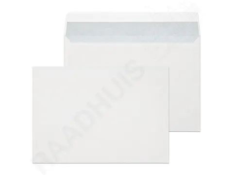 Envelop Raadhuis 162x229 C5 dienst plakstrip wit 80gr 50 stuks