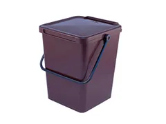 Afvalemmer Minimax Vierkant 10 Liter Bruin