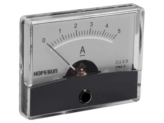 Analoge Paneelmeter Voor DC Stroommetingen 5A CC / 60x47mm