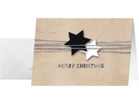 Kerstkaarten Sigel incl. envelop Kerst Wrapping, glanskarton , voorkan