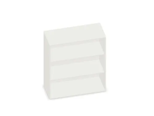 kantoorstelling,HxBxD 1150x1000x430mm,2xhouten vloer,decor romp wit