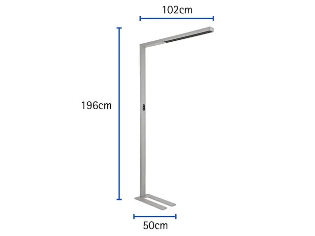 Vloerlamp LED MAULsirius colour Zilver vario sensor dimbaar voet