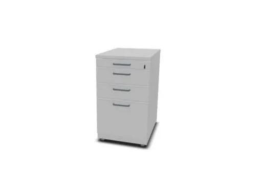 Staand Ladeblok 720x430x600mm 2 Laden 1 Materiaallade Mp-Lichtgrijs
