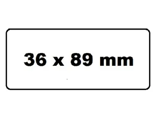 Labeletiket Quantore 99012 89x36mm Adres Wit - 3