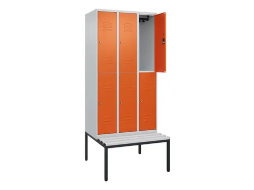 Dubbeldekse dekenkist,HxBxD 2120x900x815mm,3x2vak.,vak B 300mm