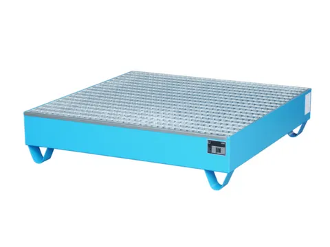 Systeem-Opvangbak Blauw 4x 200l 216l 285x 1200x 1200mm Rooster