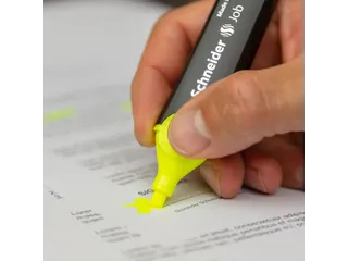 Markeerstift Schneider Job 150 Universeel Geel beitelpunt - 9