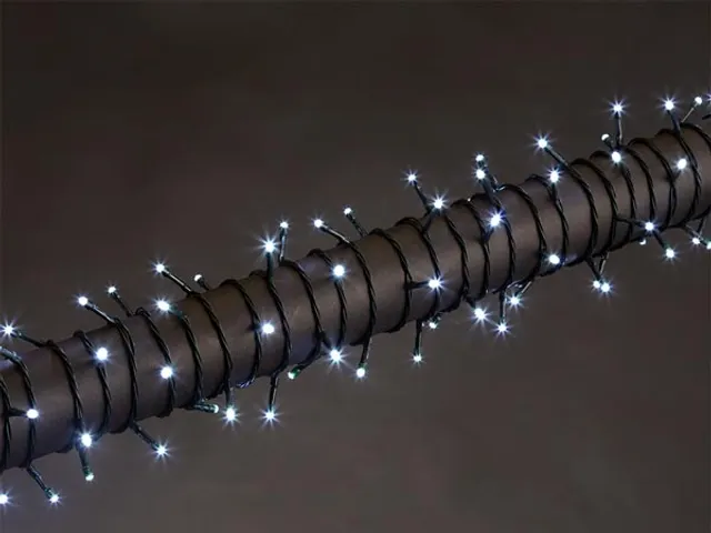 Stella LED - 8m - 120 Leds - WIT - Groene Kabel - 24 V