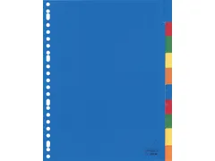 Tabbladen Kangaro 23-gaats A410FM 10-delig+venster Assorti PP