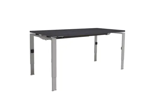 Bureau Linesto N4 hoogte instelbaar 160x80cm houtprint schaduw alu