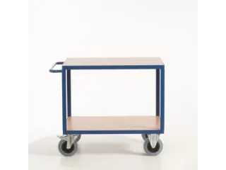 tafelwagen,draagverm. 600kg,2etage(s),laadvl. LxB 1000x700mm,houtetage - 1