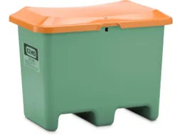 strooigoedbak,200l,HxBxD 690x890x600mm,GVK,groen,deksel oranje