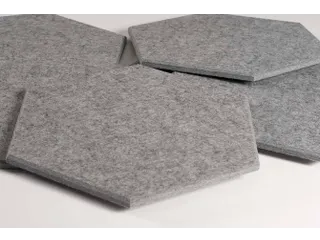 Akoestische PET-vilt Hexagon tegels donkergrijs 30x26cm 22 stuks - 3