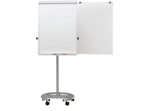 Verrijdbare Flipover MAULoffice Ronde Voet Zilver