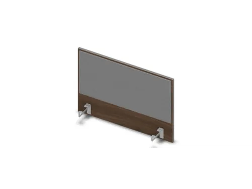opzetpaneel v. bureau aanbouw zijkant 800mm Bruin Hickory BN8078-grijs
