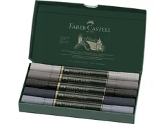 Aquarel marker Faber-Castell Albrecht Dürer, doos á 5 stuks Grey ton