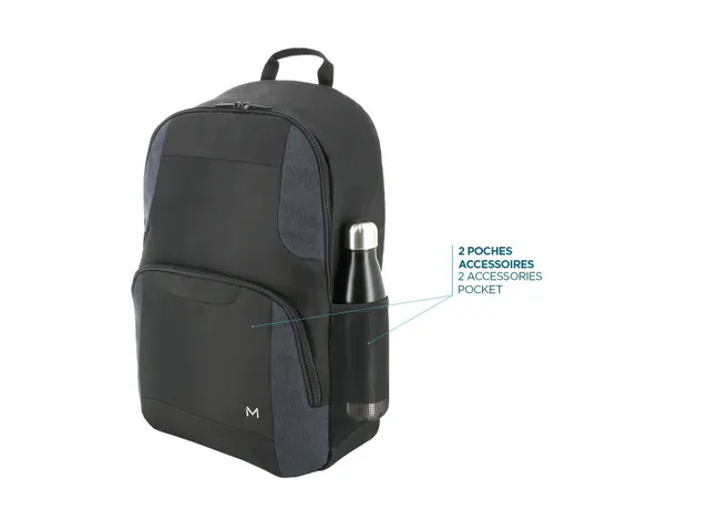 TheOne Basic Backpack Laptop Rugtas 17 Inch Navy Blauw