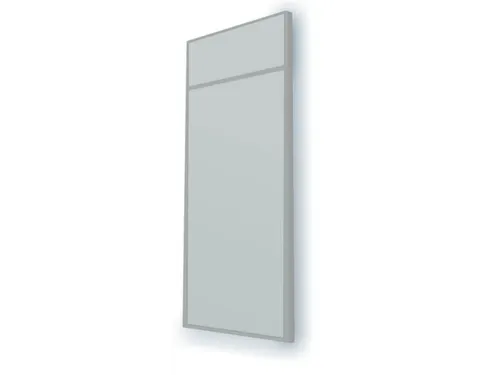 massieve wand,B 1200mm,wandkleur RAL7035,afdekprofielen RAL7035