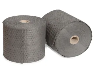 sorbent,rol,LxB 45mx380mm,opnamecapaciteit 137l/VE,vlies,donkergrijs - 1