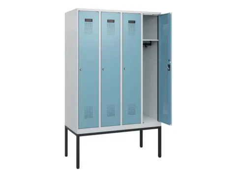 schoollocker,HxBxD 1950x1200x500mm,4vak,vak B 300mm,cil.-slot
