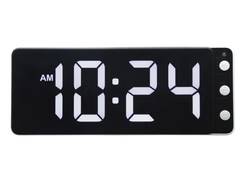 Tafel/wandklok NeXtime Digital Clock White 27,2x10,8cm