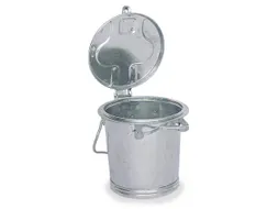 Vuilnisbak Staal 25 liter Ø Boven/Onder 400/305mm H400mm Beugelgreep