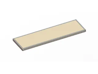 houten vloer,v. breedvakstelling,BxD 2000x600mm,dikte 19mm,vakl. 500kg - 1